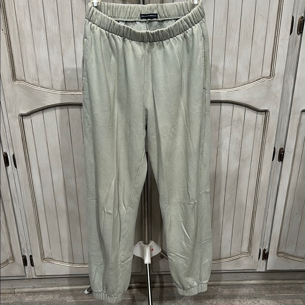 Brandy Melville Light Gray Track Pants